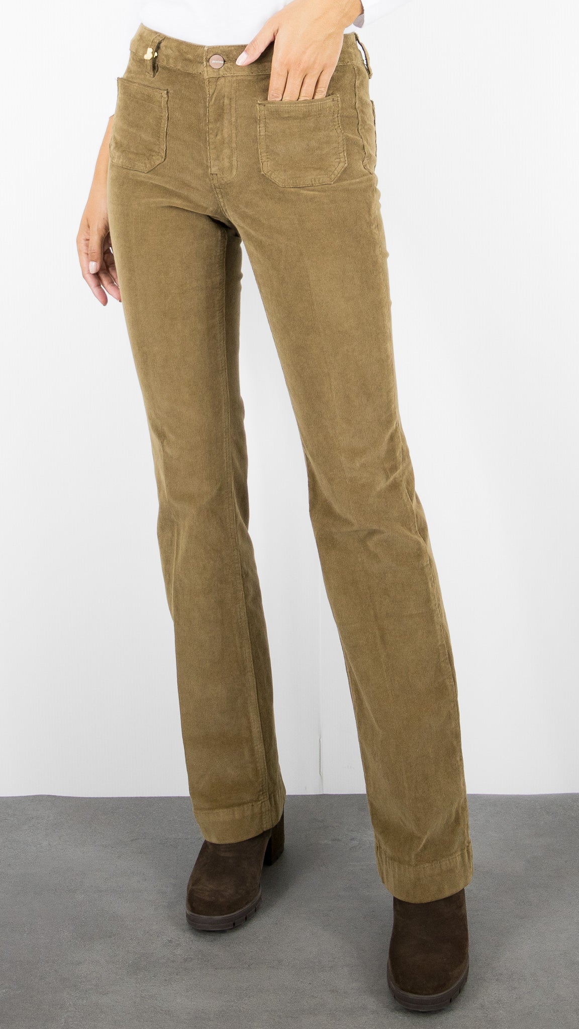 JEANS FLARE EN VELOURS MILLERAIES POUR FEMME JANE BLUE BASTILLE TINY CORD#COLOR_NOISETTE/CAMEL