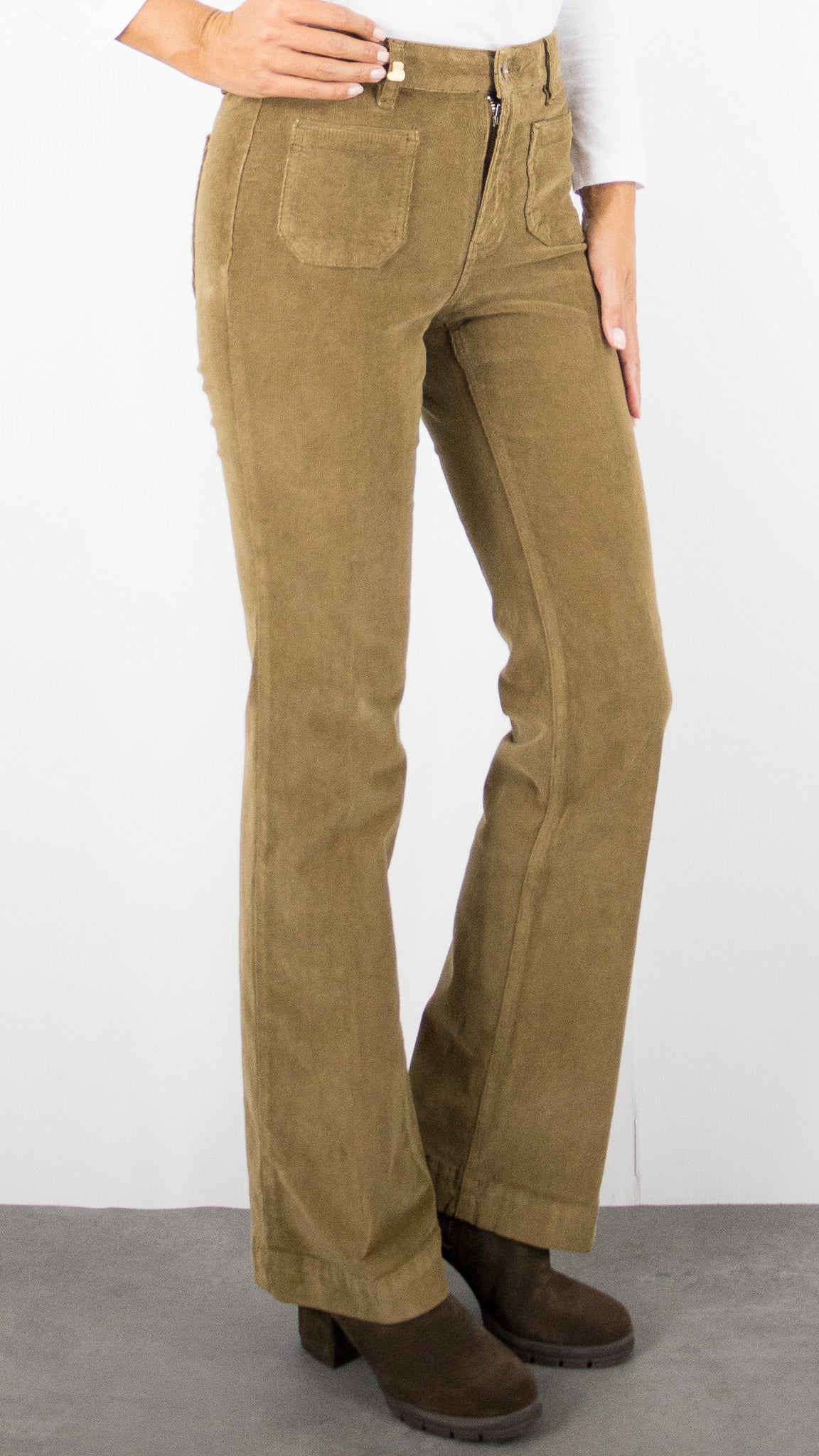 JEANS FLARE EN VELOURS MILLERAIES POUR FEMME JANE BLUE BASTILLE TINY CORD#COLOR_NOISETTE/CAMEL