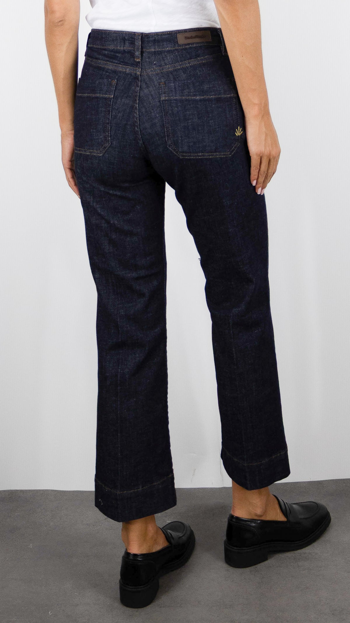JEANS DROIT LONGUEUR 7/8 BELLA RECYCLED DENIM STUDIO#COLOR_RAW RINSE BRUT