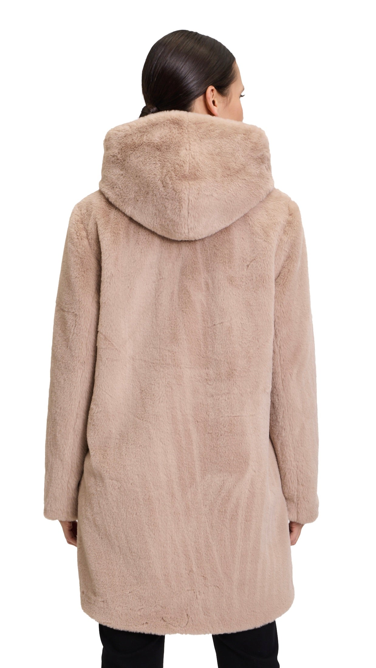 MANTEAU EN FAUSSE FOURRURE BEIGE BETTY BARCLAY 7791 1540