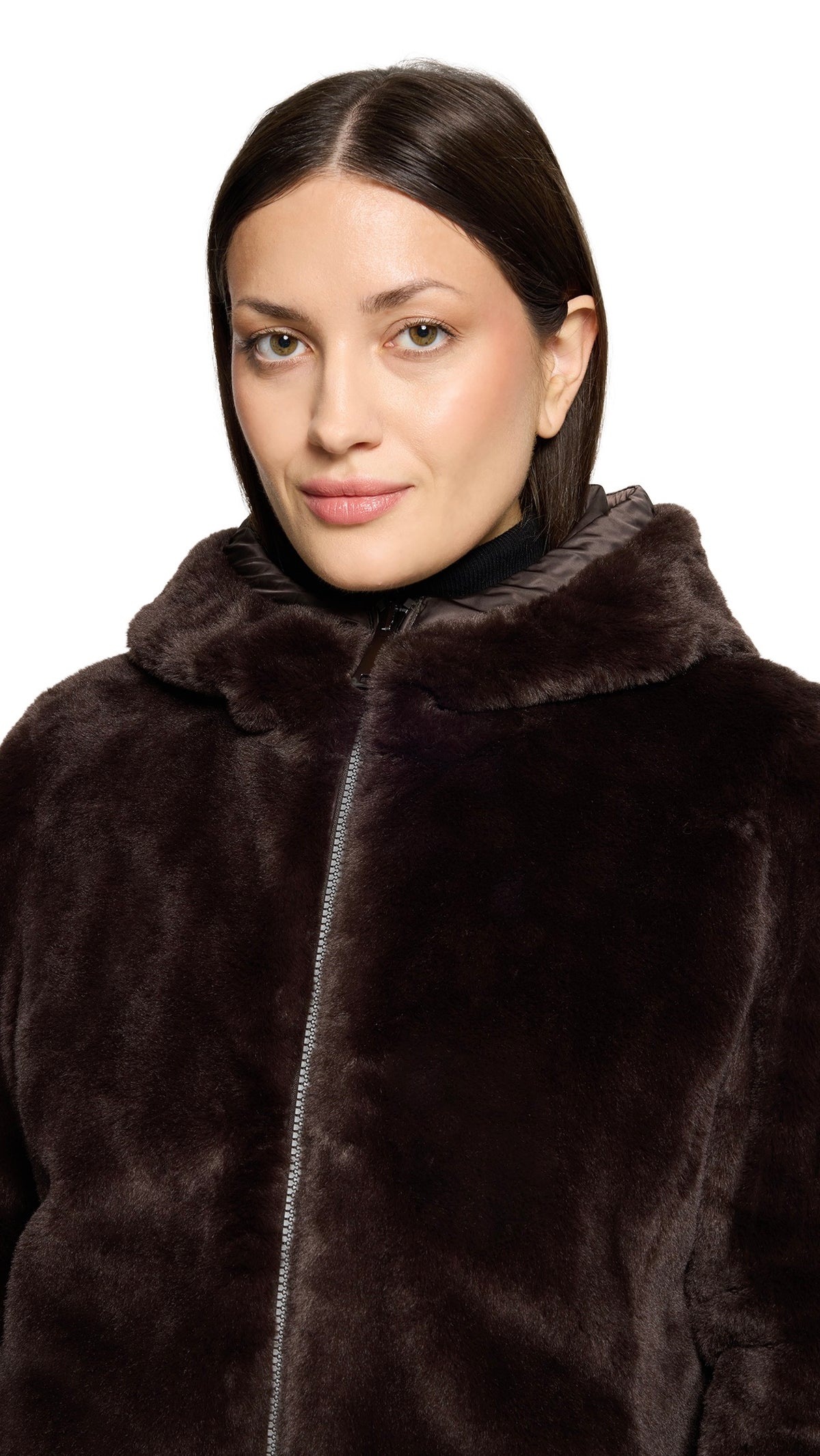 BLOUSON REVERSIBLE MARRON BETTY BARCLAY 7124/1601 