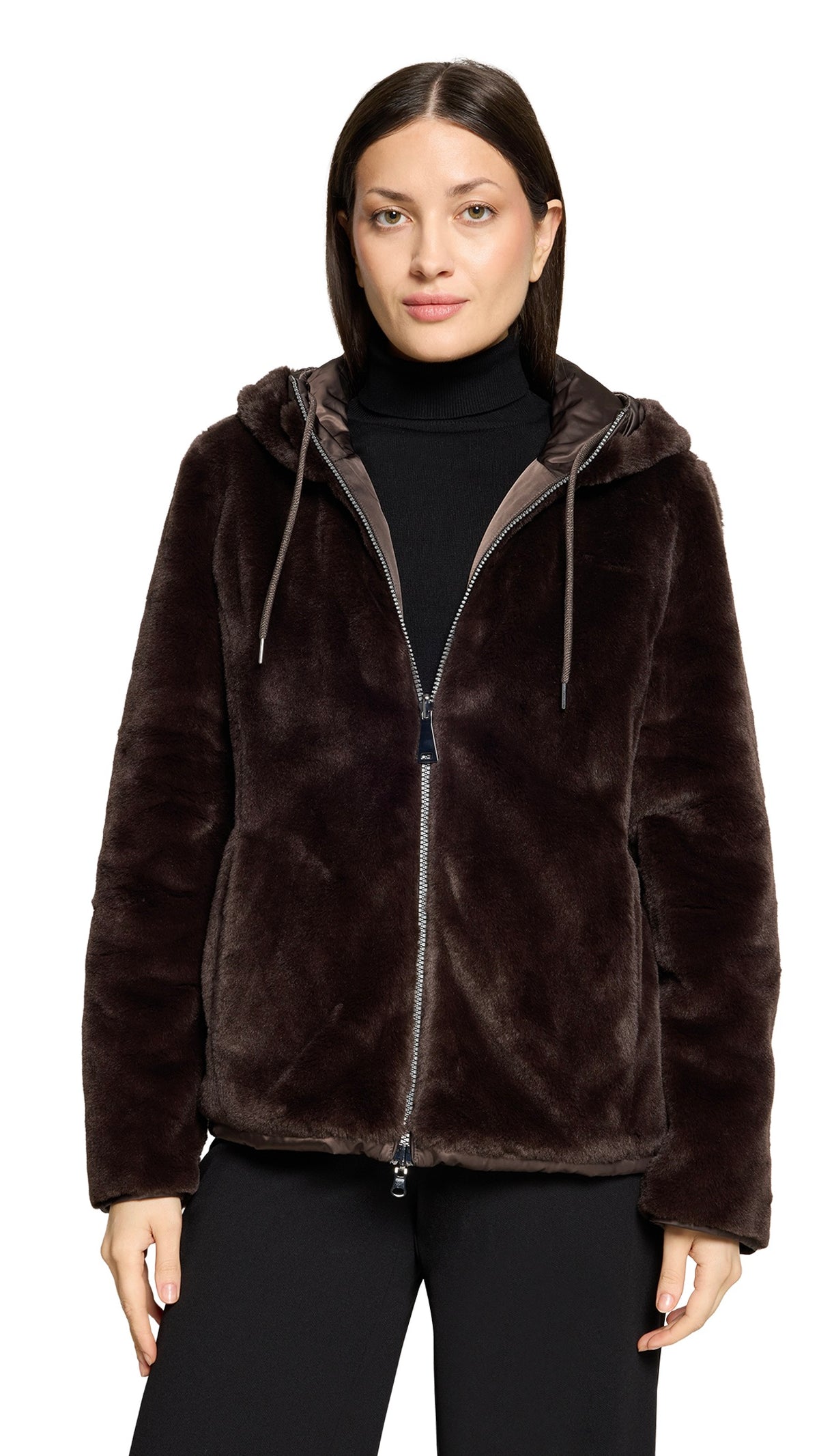 BLOUSON REVERSIBLE MARRON BETTY BARCLAY 7124/1601 