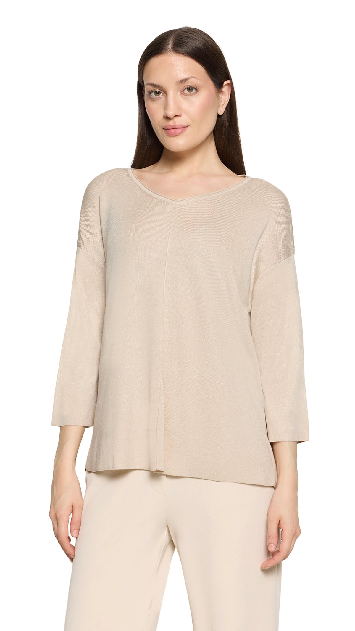 PULL EVASE POUR FEMME BEIGE BETTY BARCLAY 5492/2031