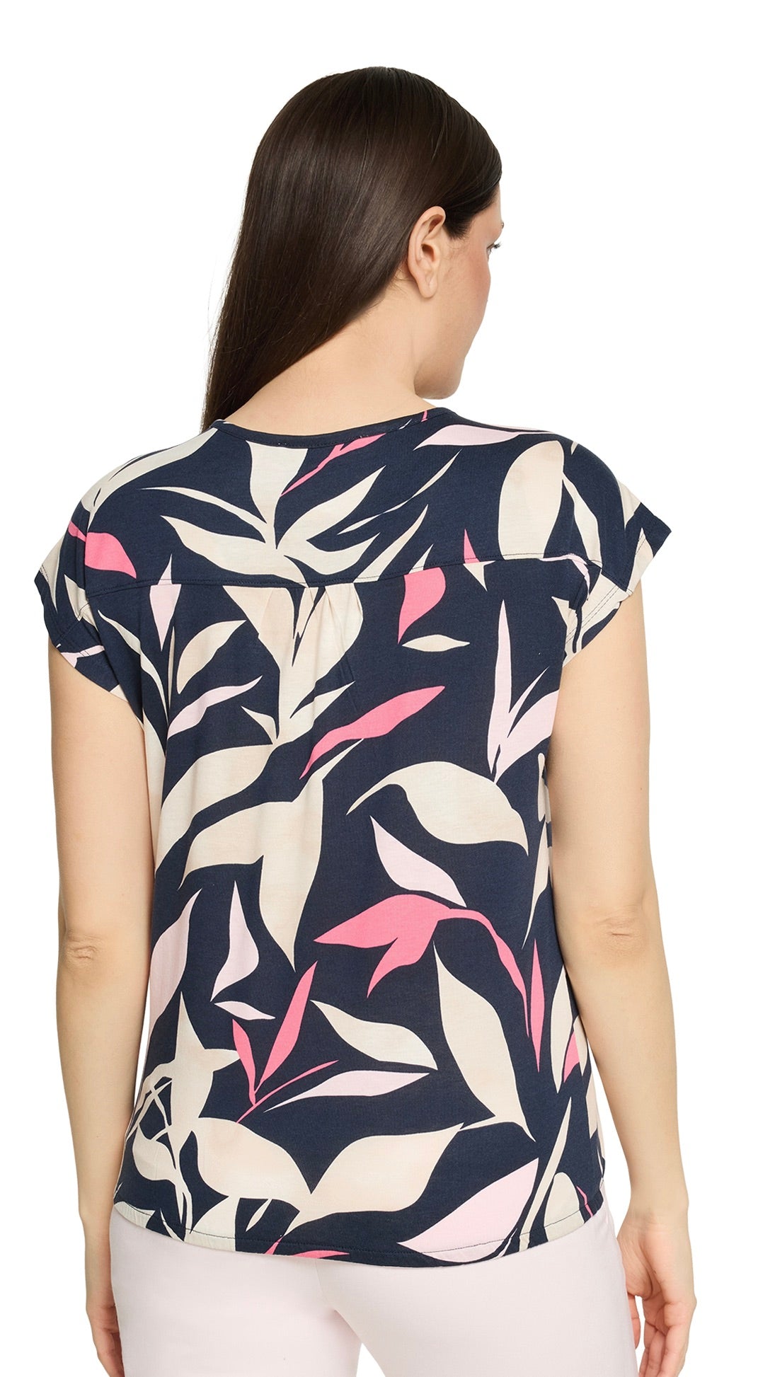 TEE-SHIRT MANCHES COURTES IMPRIME EN COTON BETTY AND CO 2999/3247