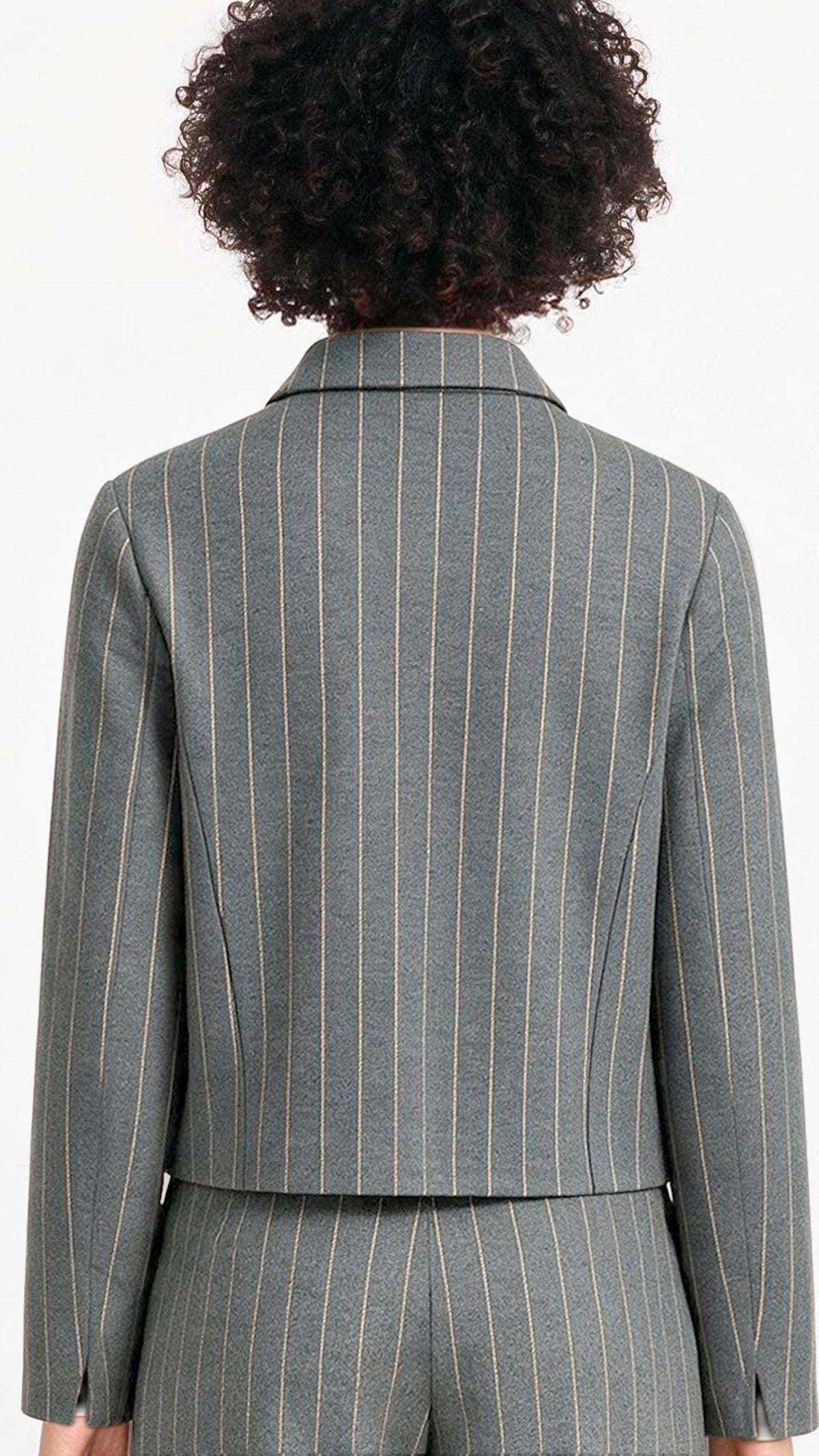 VESTE RAYEE GRIS BIANCA AVA 84026