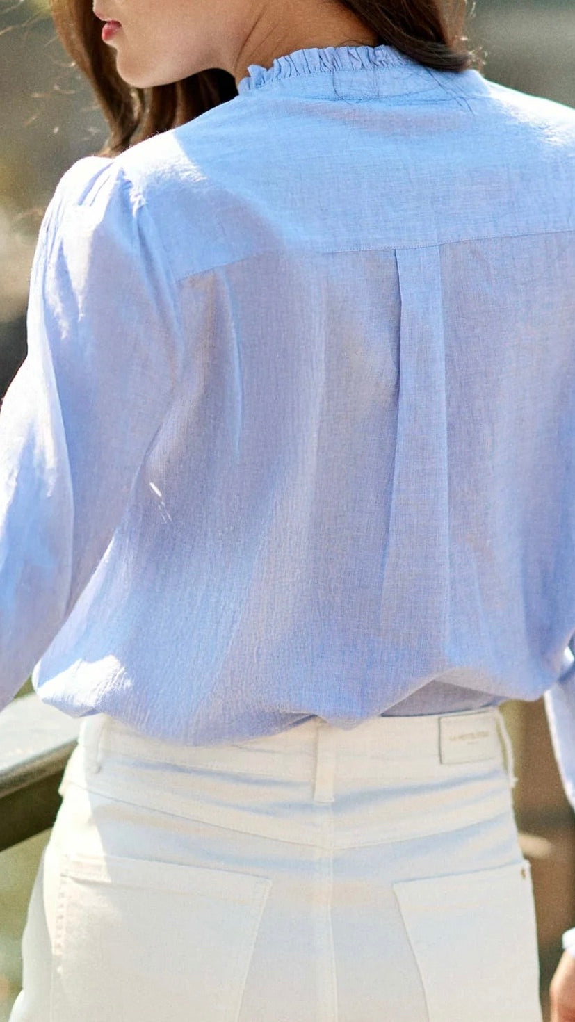 BLOUSE BRODEE CIEL 100% COTON FEMME LA PETITE ETOILE BORYS