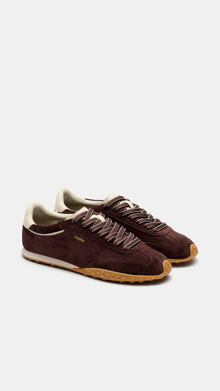 SNEAKERS EN DAIM POUR FEMME HOFF BRIDGE FL#COLOR_CHOCOLAT