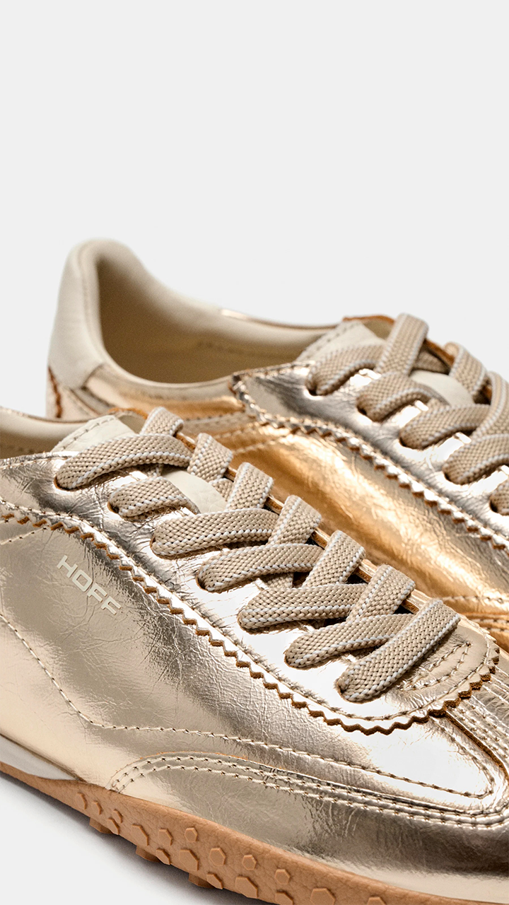 SNEAKERS EN DAIM POUR FEMME HOFF BRIDGE FL#COLOR_GOLD