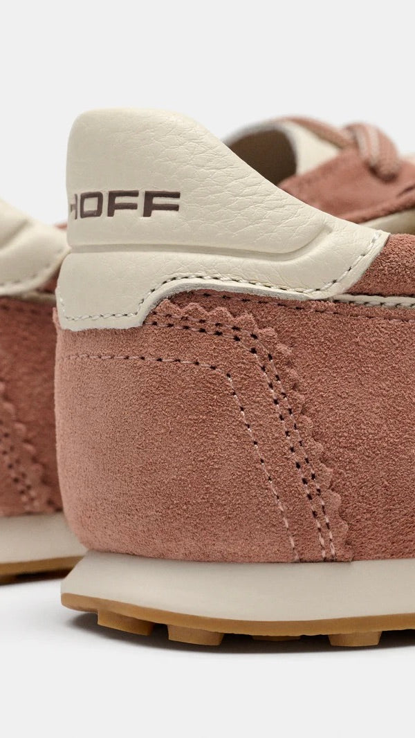 SNEAKERS EN DAIM A LACETS POUR FEMME HOFF BRIDGE FL HOFF#BROWN/VIEUX ROSE