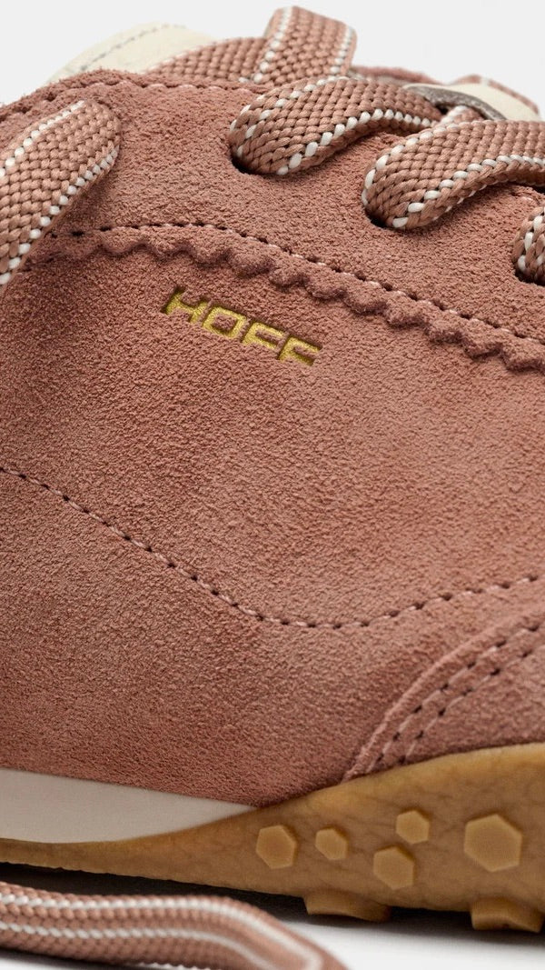 SNEAKERS EN DAIM A LACETS POUR FEMME HOFF BRIDGE FL HOFF#BROWN/VIEUX ROSE