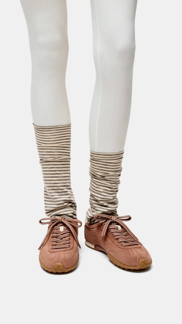 SNEAKERS EN DAIM A LACETS POUR FEMME HOFF BRIDGE FL HOFF#BROWN/VIEUX ROSE