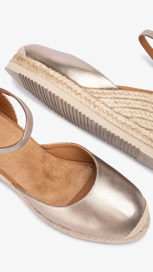 ESPADRILLES A TALONS OR UNISA CACERES 26 LM