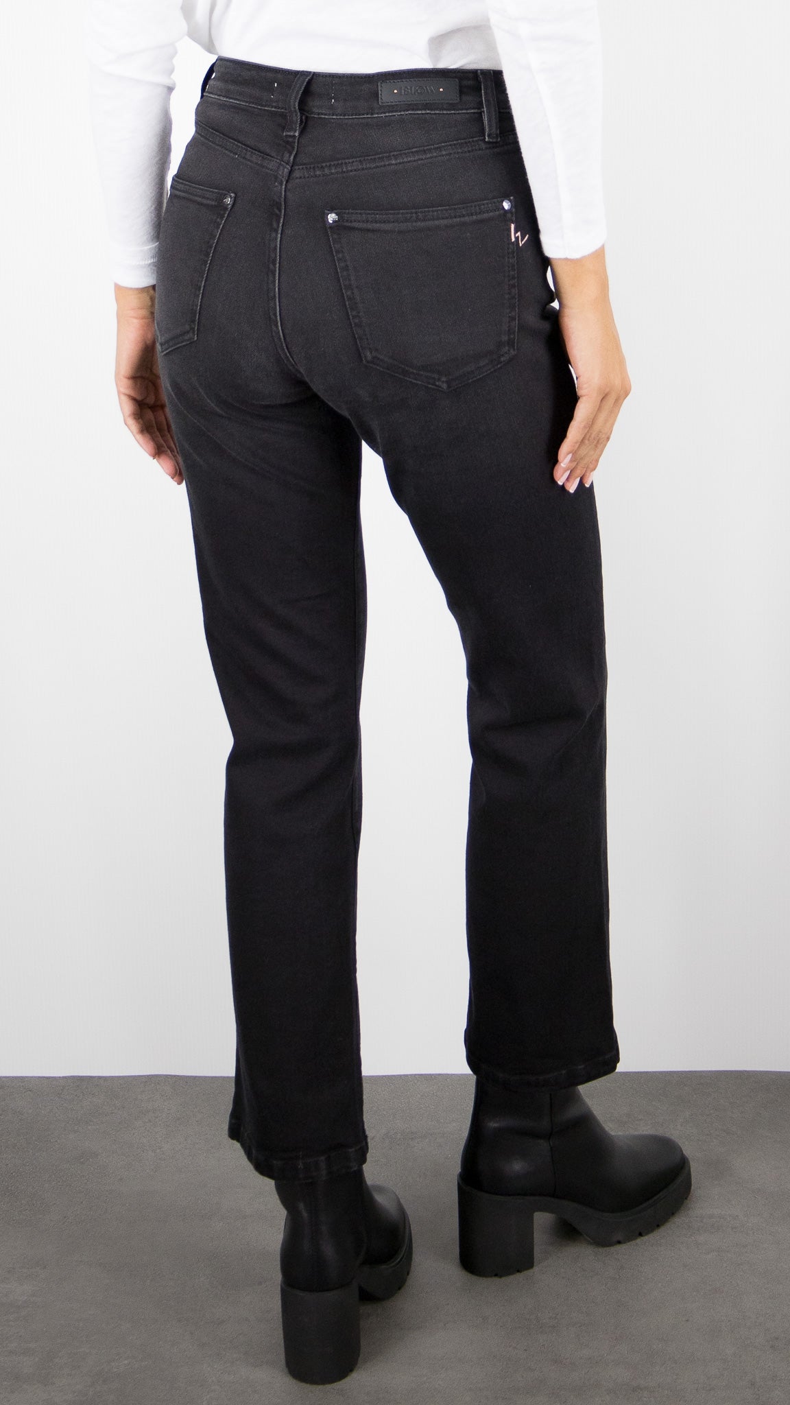 JEANS DROIT  ISLOW CESAR BLACK DENIM dark vintage 