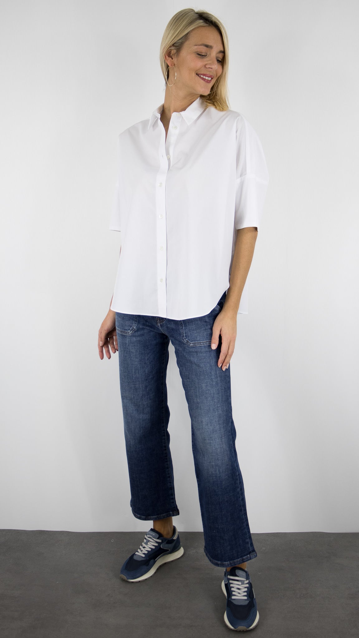 CHEMISIER OVERSIZE EN COTON POUR FEMME GERARD DAREL CESARINE#COLOR_11/BLANC