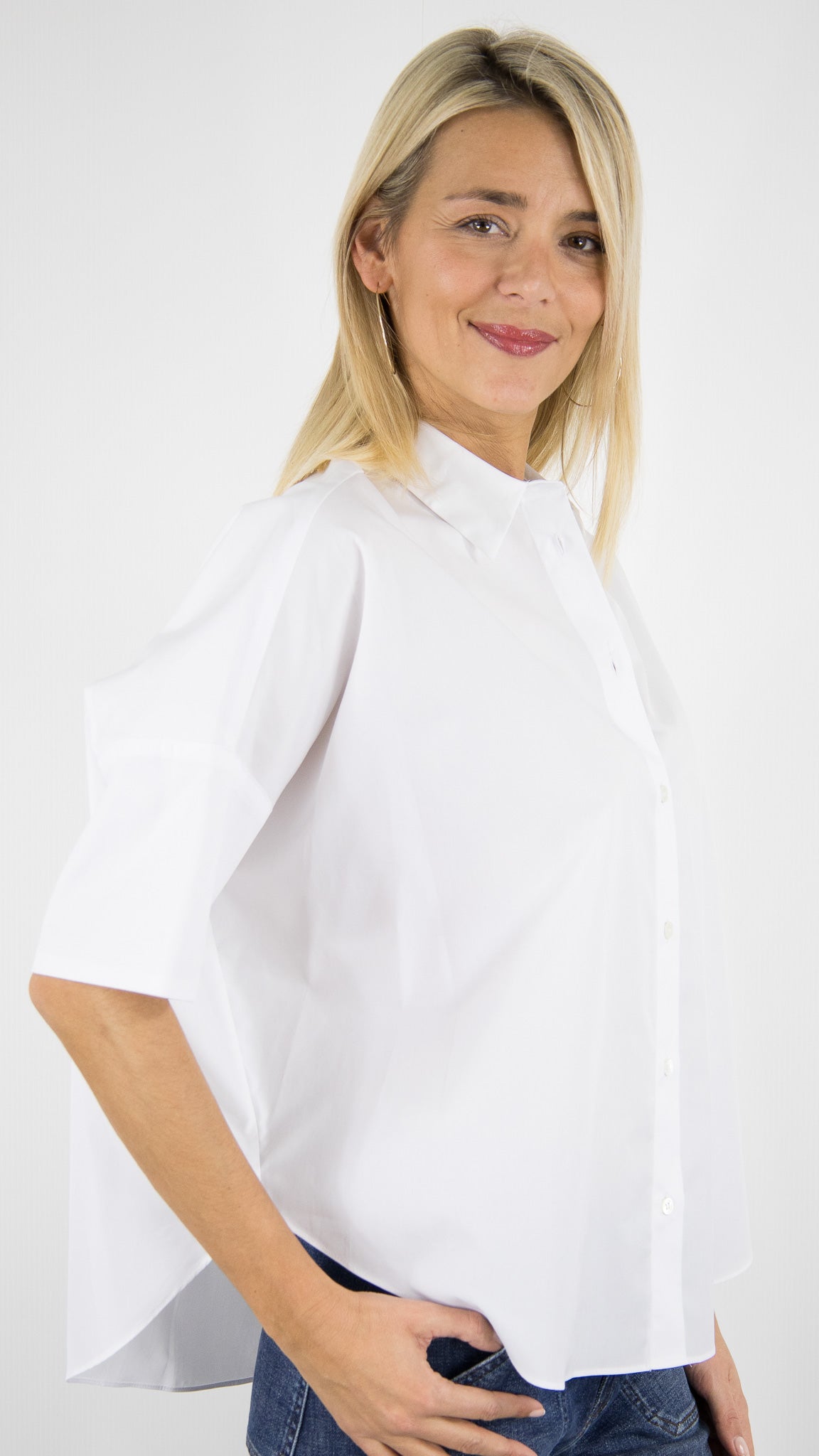 CHEMISIER OVERSIZE EN COTON POUR FEMME GERARD DAREL CESARINE#COLOR_11/BLANC