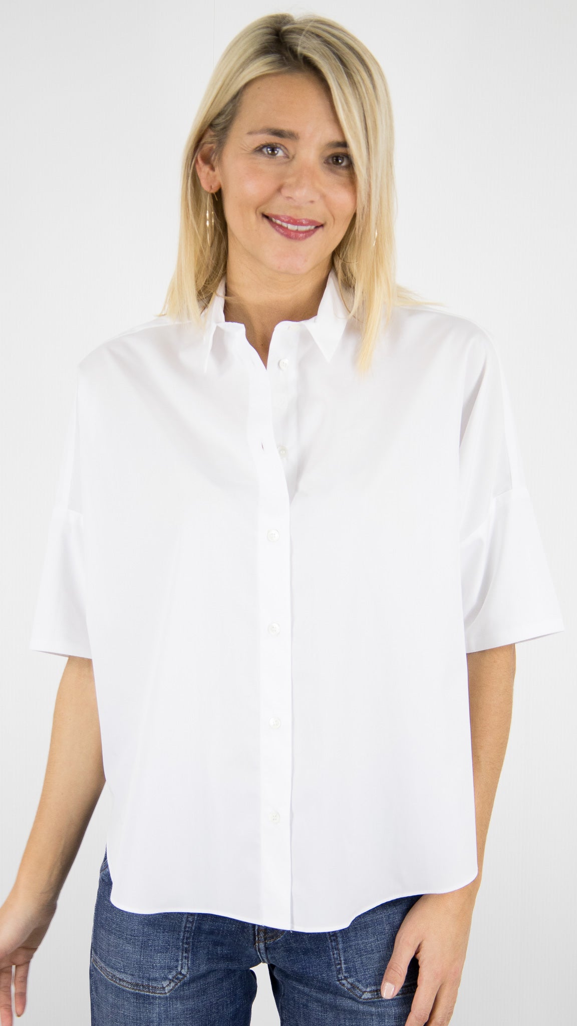CHEMISIER OVERSIZE EN COTON POUR FEMME GERARD DAREL CESARINE#COLOR_11/BLANC