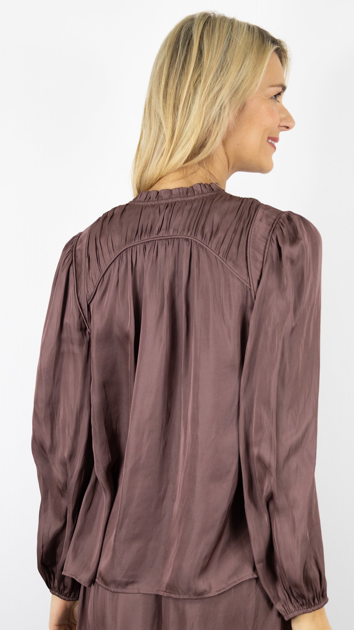 BLOUSE FLUIDE SATINEE BA&SH CESIRA#COLOR_VIEUX ROSE/BOIS DE ROSE