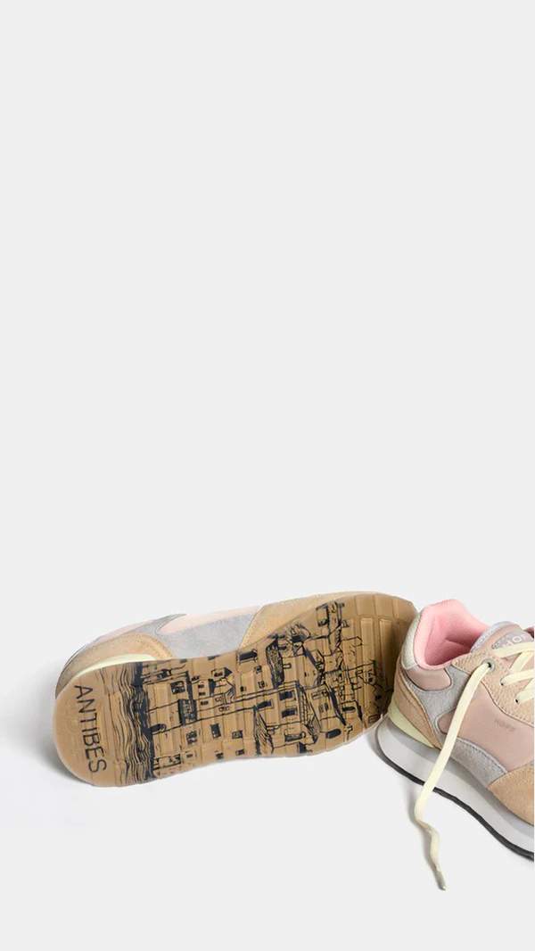 BASKETS FEMME PLATEFORME ROSE BEIGE  HOFF CITY ANTIBES