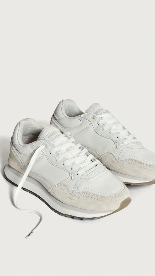 SNEAKERS RETRO EN CUIR BLANCHES HOFF CITY CALI