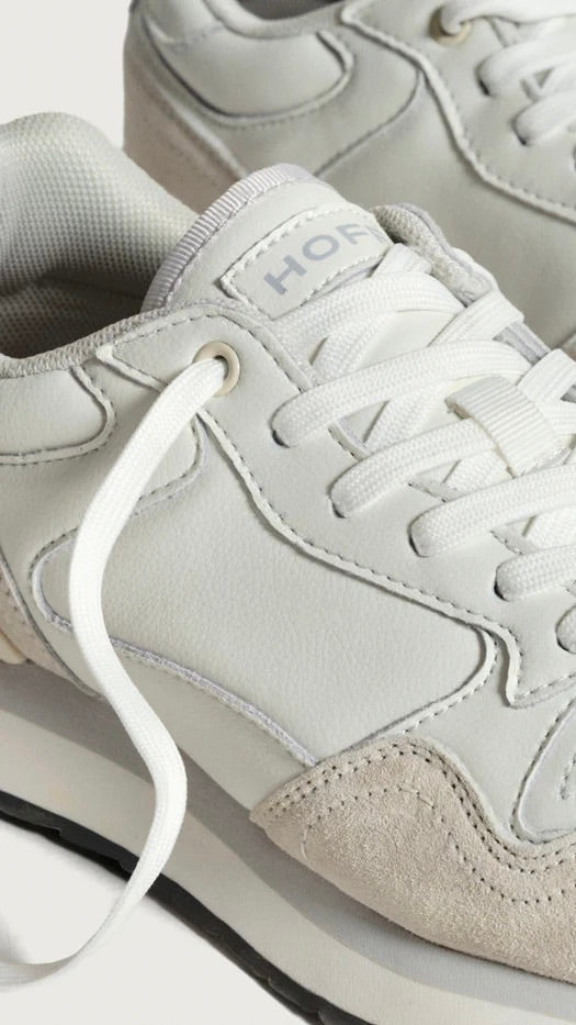 SNEAKERS RETRO EN CUIR BLANCHES HOFF CITY CALI