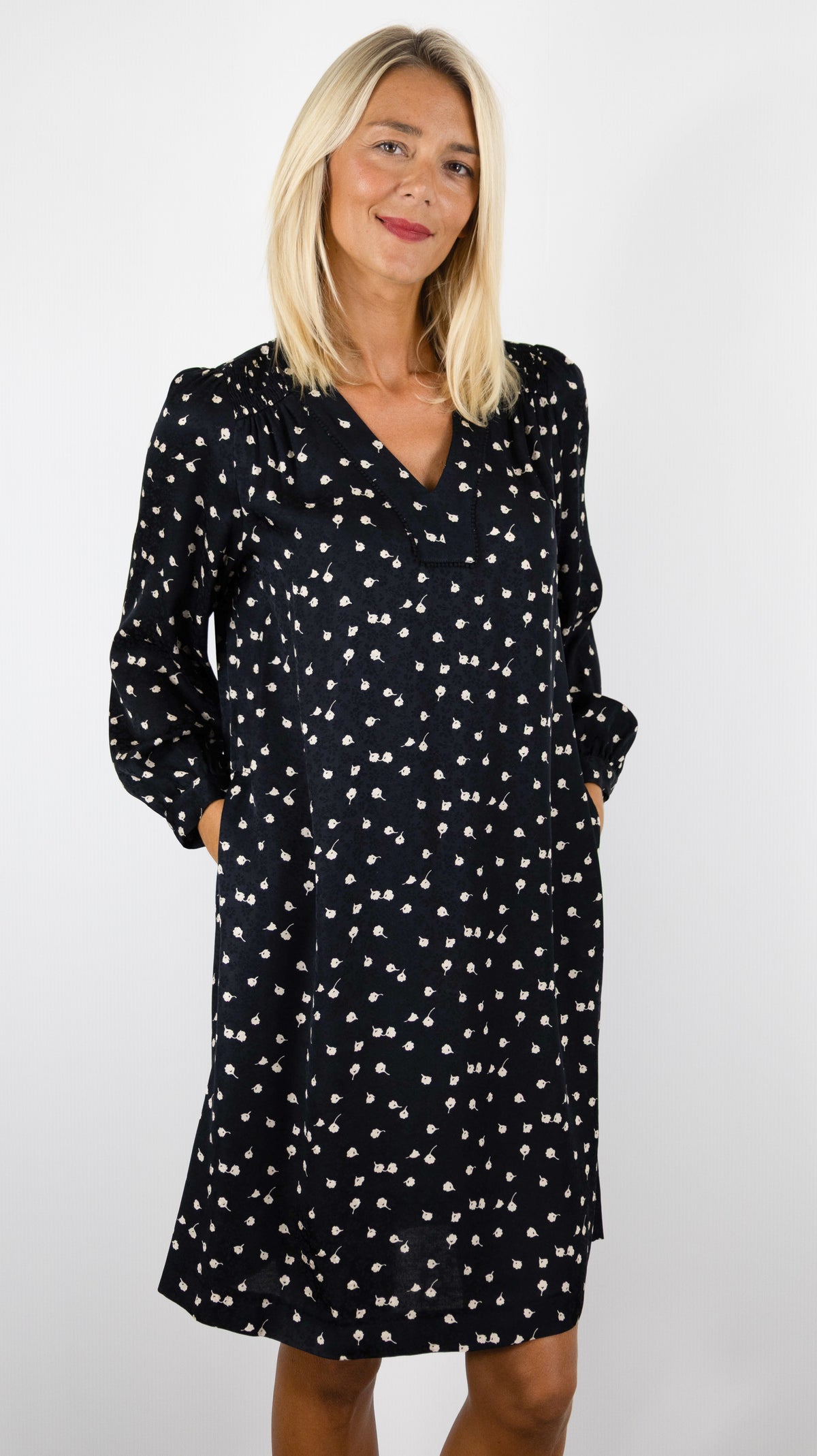 ROBE DROITE FLUIDE IMPRIMEE GERARD DAREL CLEMI