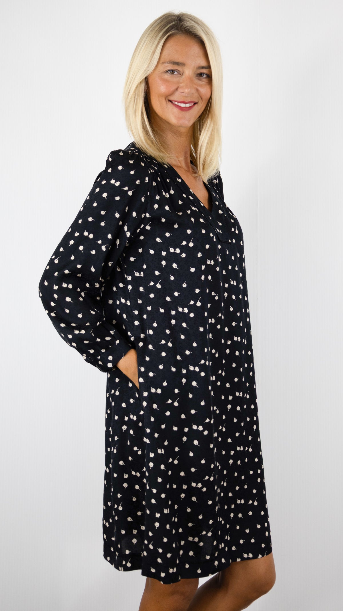 ROBE DROITE FLUIDE IMPRIMEE GERARD DAREL CLEMI