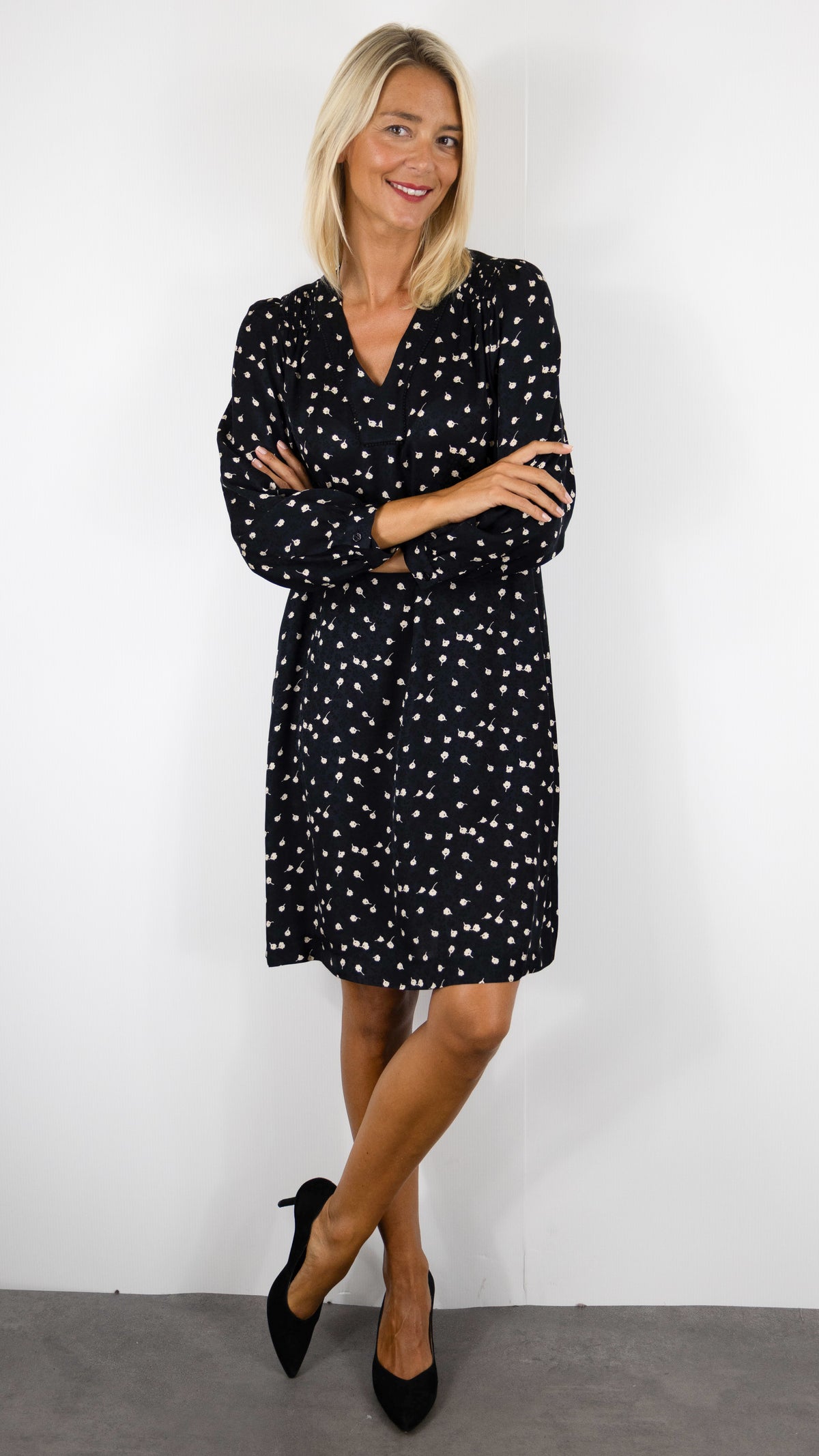 ROBE DROITE FLUIDE IMPRIMEE GERARD DAREL CLEMI