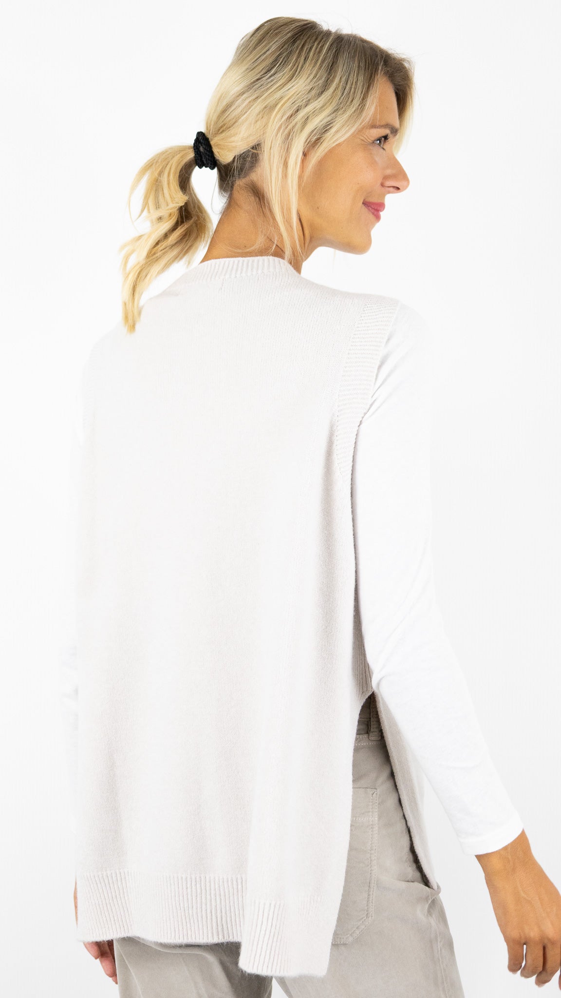 PULL LONG SANS MANCHES D8844 ALEXANDRE LAURENT#COLOR_BEIGE