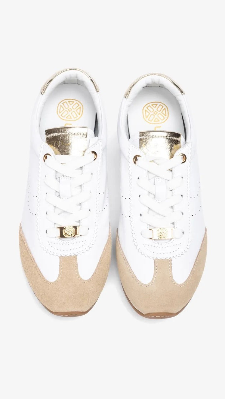 BASKETS BASSES EN DAIM ECRU WHITE UNISA DARA 26 BS GR