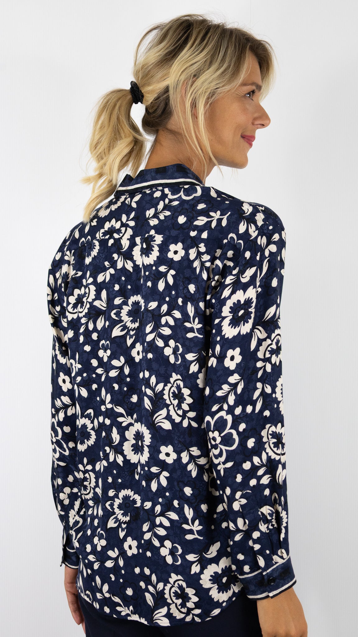 BLOUSE FLUIDE FLORAL INDIGO FEMME GERARD DAREL DCC51 C174
