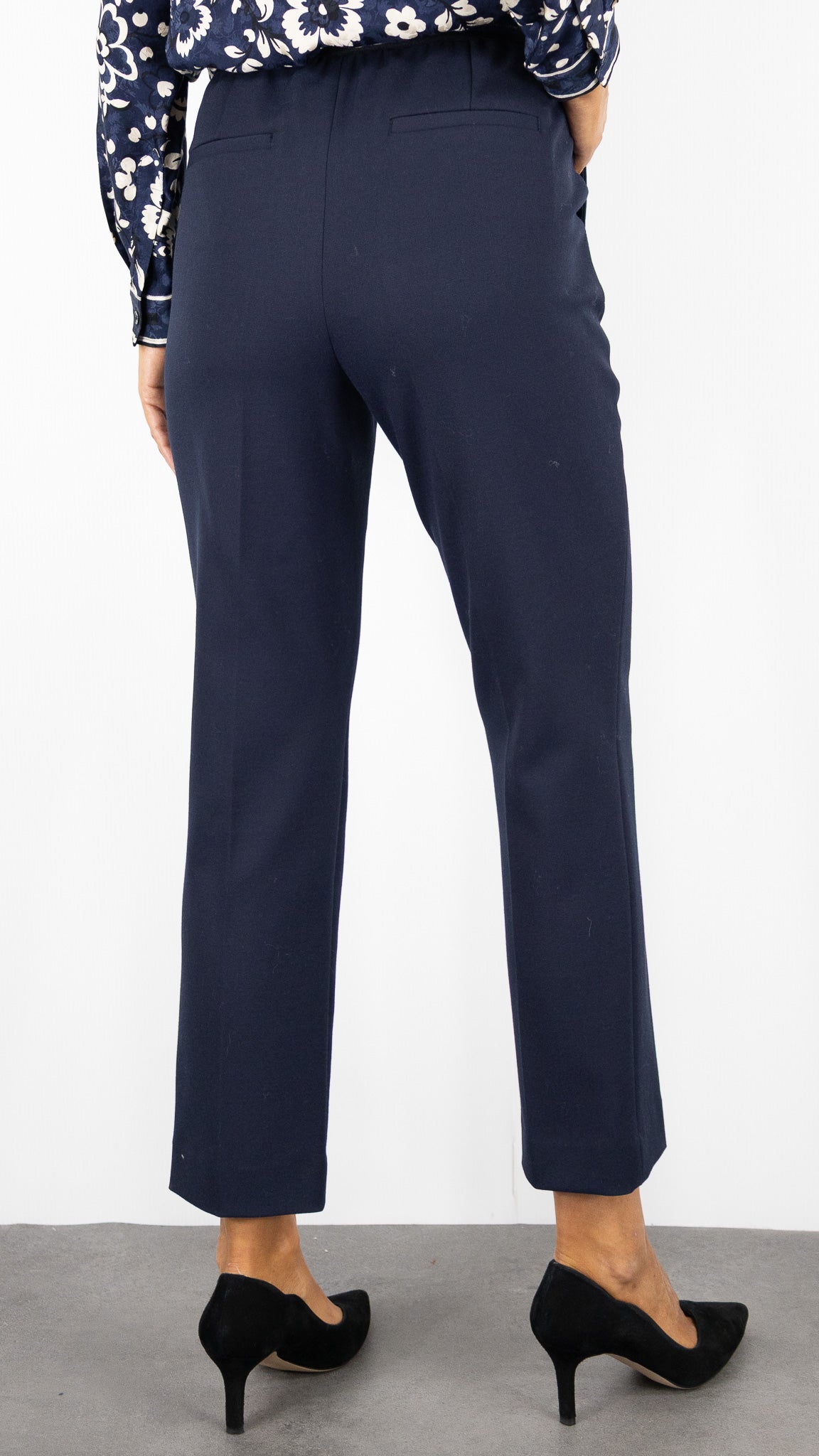 PANTALON AJUSTE TAILLE ELASTIQUE TAUPE GERARD DAREL CELIA#COLOR_21/MARINE