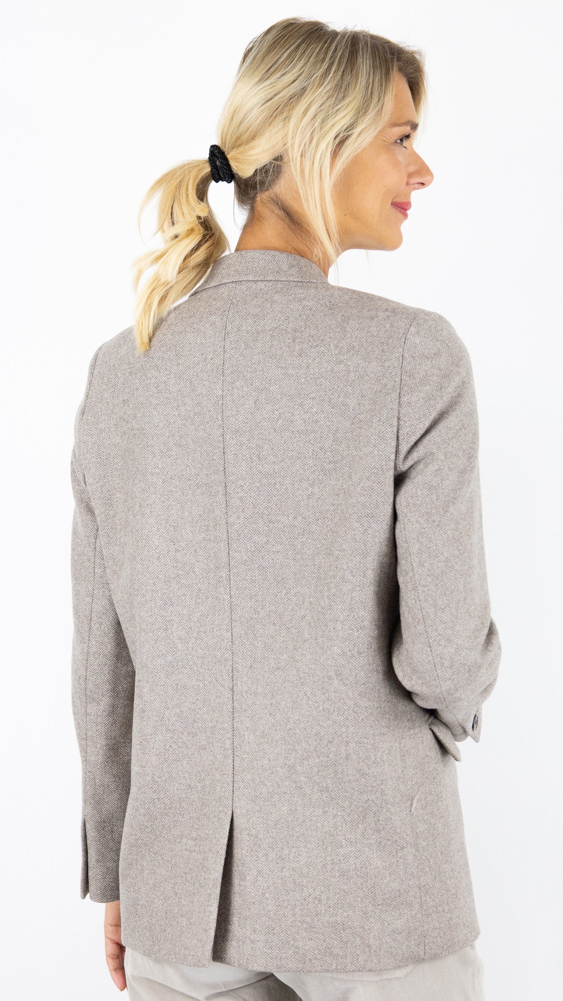 BLAZER A CHEVRONS EN LAINE TAUPE GERARD DAREL DCV12 C058