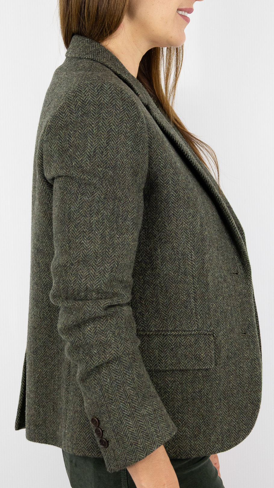 VESTE A CHEVRONS EN LAINE GERARD DAREL NOELIE KAKI