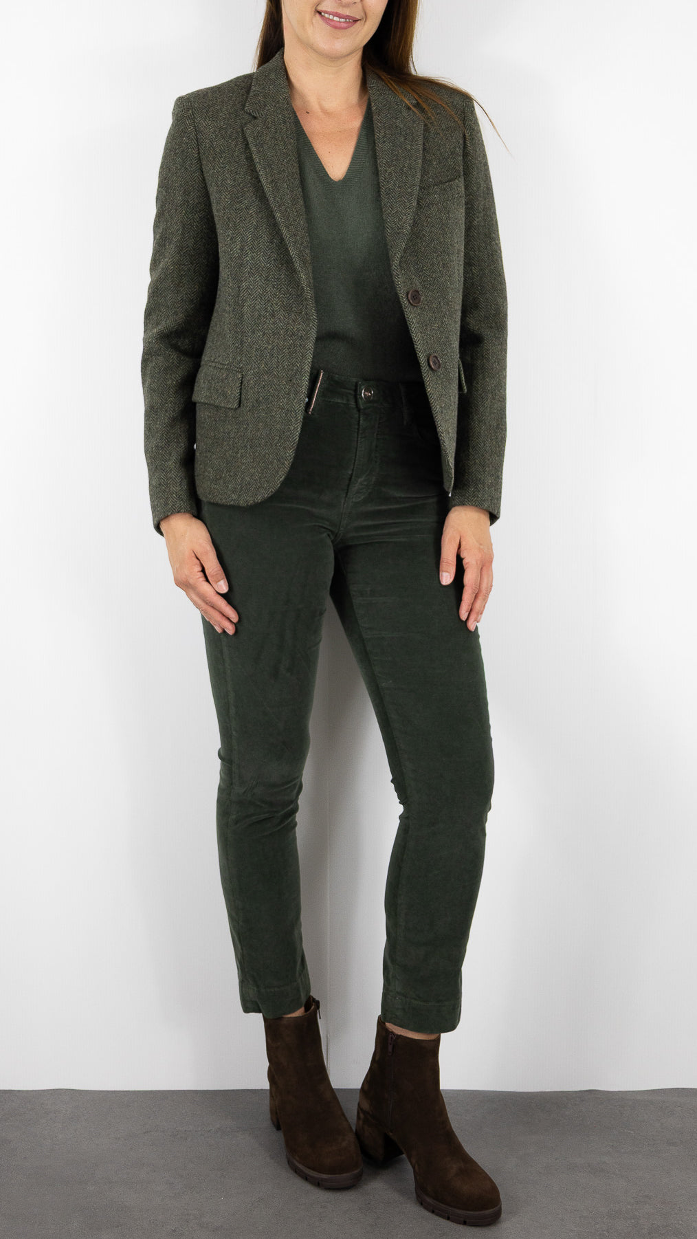 VESTE A CHEVRONS EN LAINE GERARD DAREL NOELIE KAKI