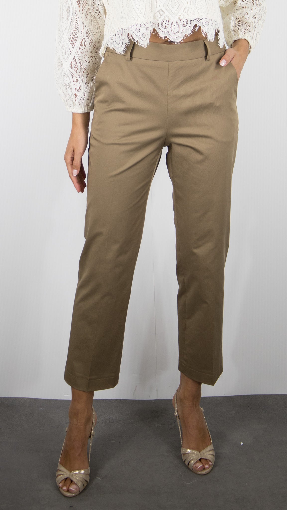 PANTALON DE VILLE 7/8 CAMEL POUR FEMME GERARD DAREL ATHENAIS