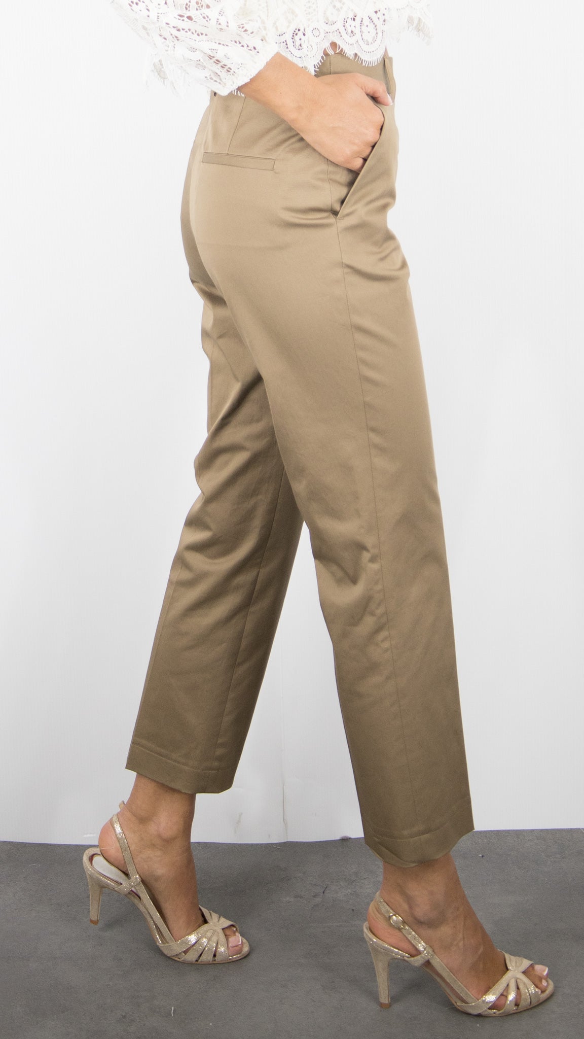 PANTALON DE VILLE 7/8 CAMEL POUR FEMME GERARD DAREL ATHENAIS