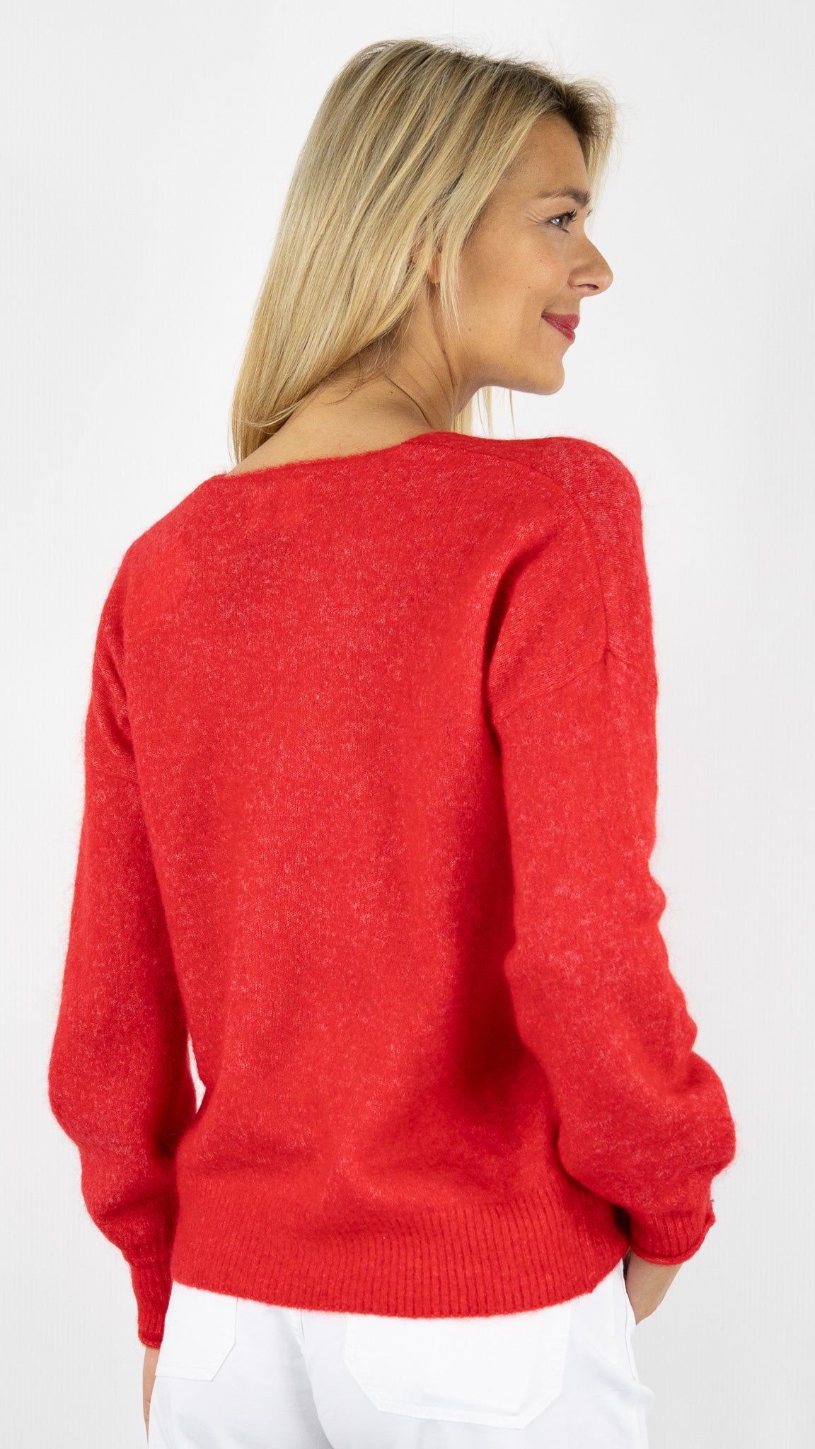 PULL V DROIT EN KID MOHAIR DES PETITS HAUTS DONALD#COLOR_TOMATE