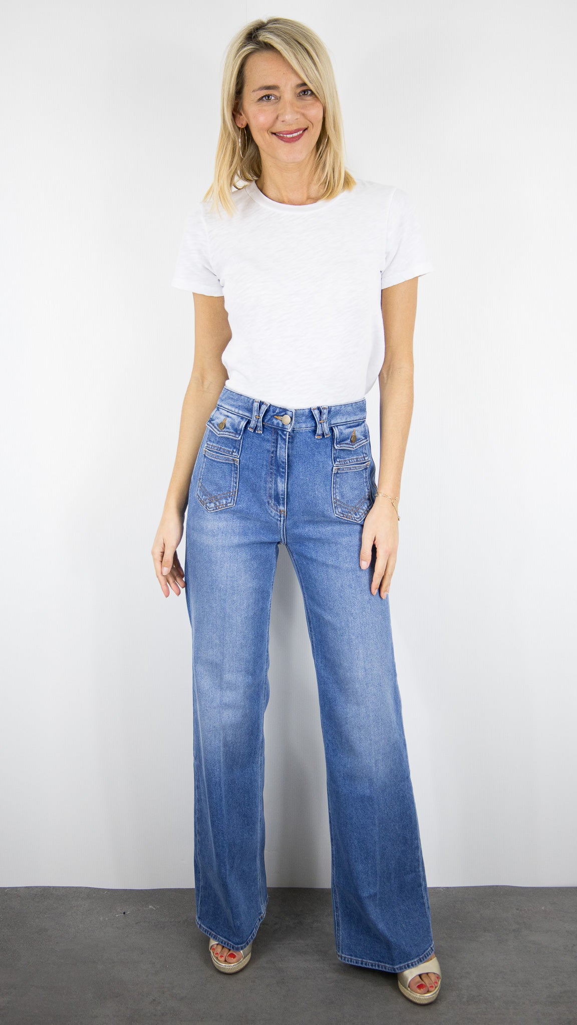 JEANS FALRE POUR FEMME GERARD DAREL ANNA DENIM CLAIR