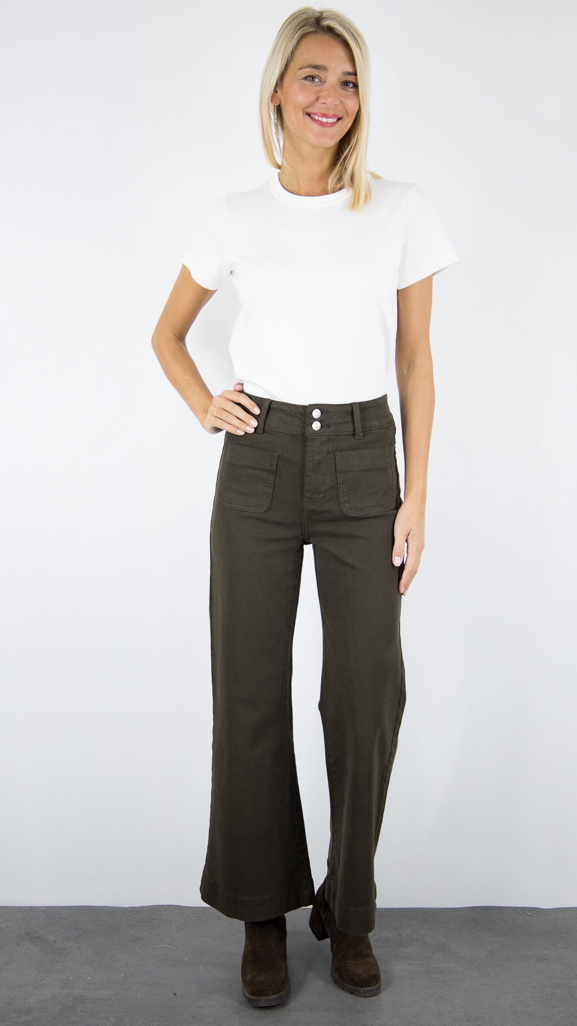 JEANS FLARE POUR FEMME ORAIJE ELENETTE#COLOR_CHOCO