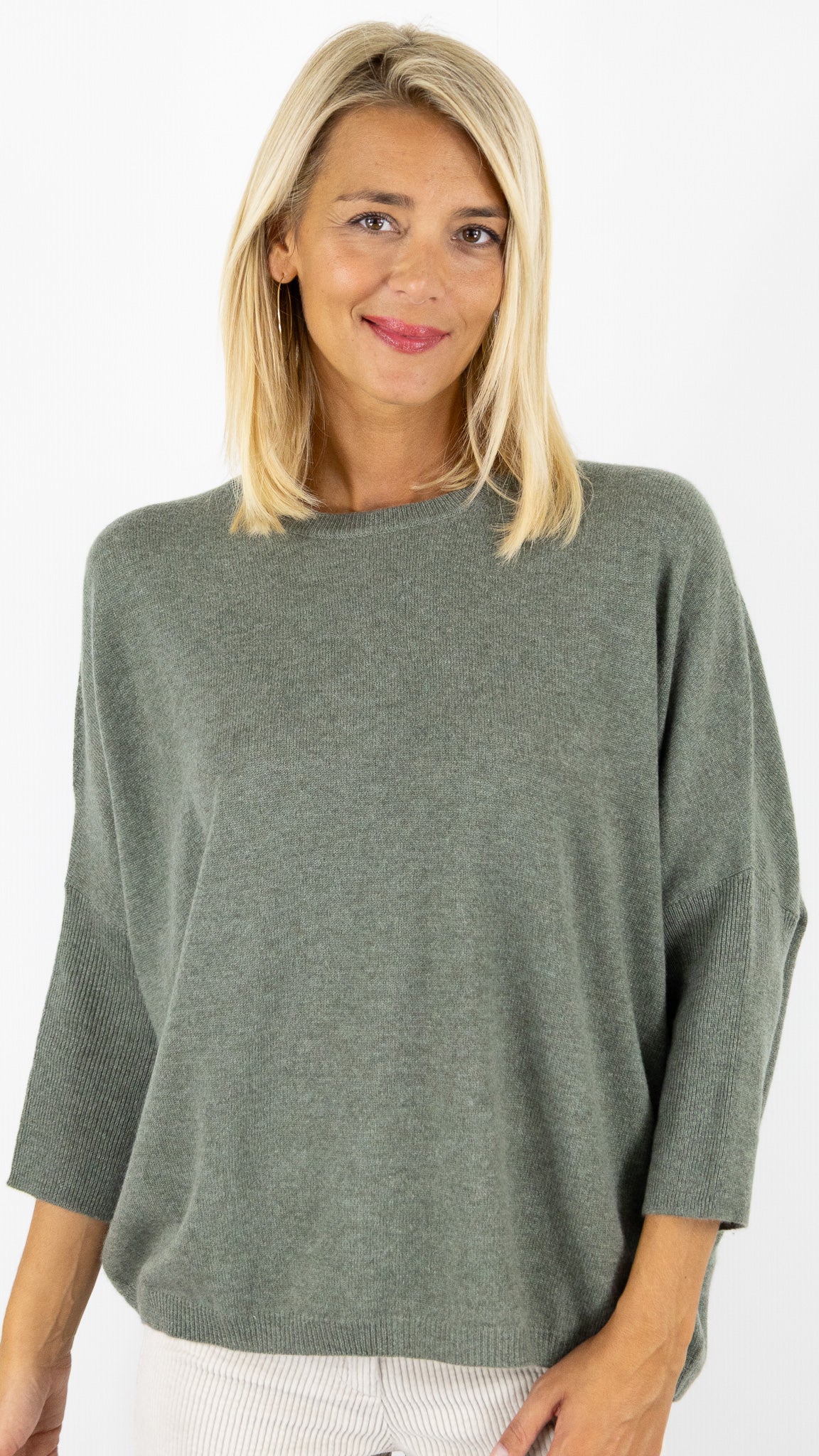 PULL AMPLE EN CACHEMIRE KAKI GERARD DAREL ERLINE