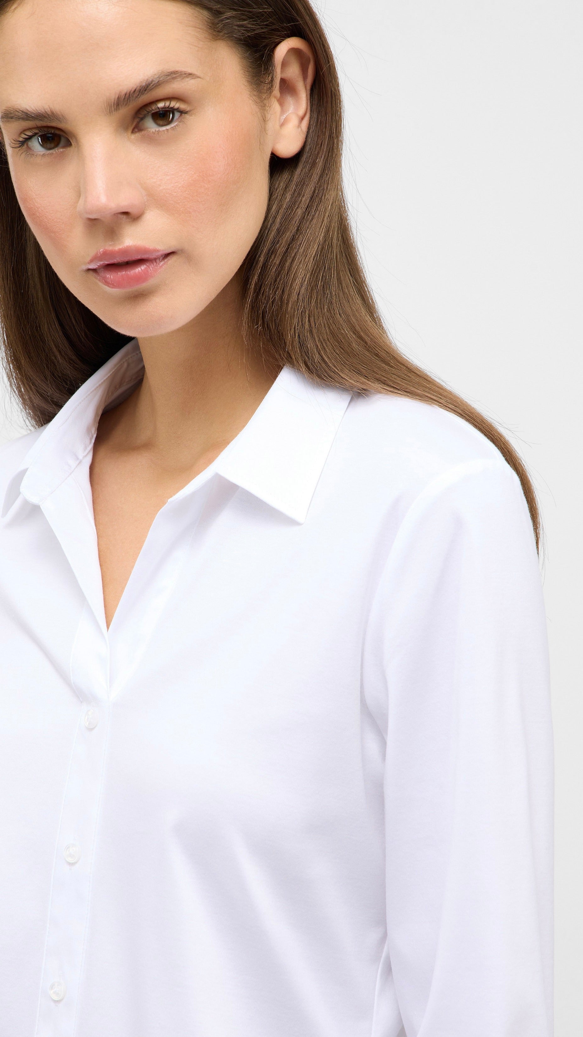 CHEMISE TEE-SHIRT BLANC POUR FEMME ETERNA 5158 R553