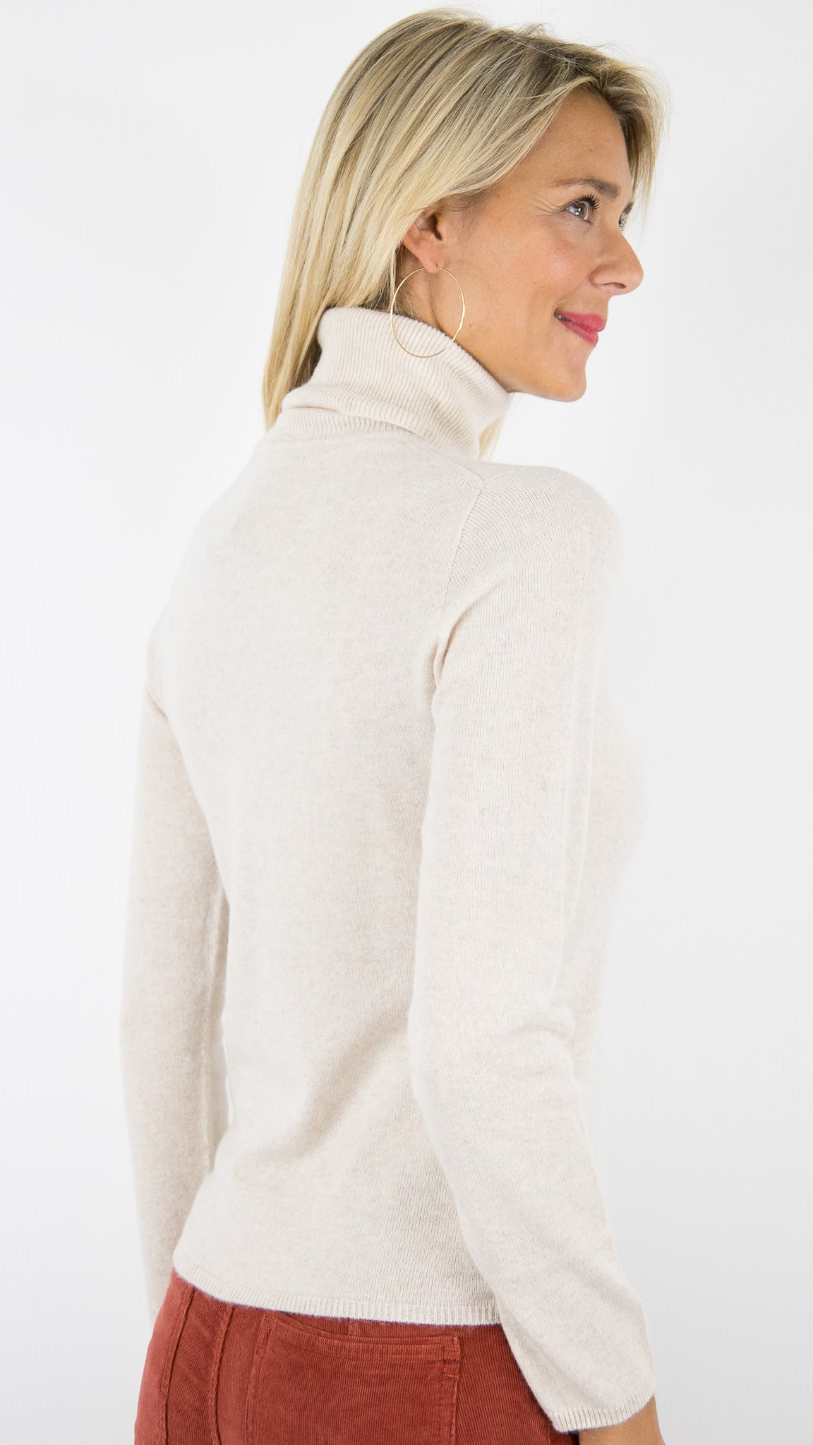 PULL COL ROULE PRES DU CORPS EN CACHEMIRE POUR FEMME ESTHEME F01H#COLOR_3273/LIN