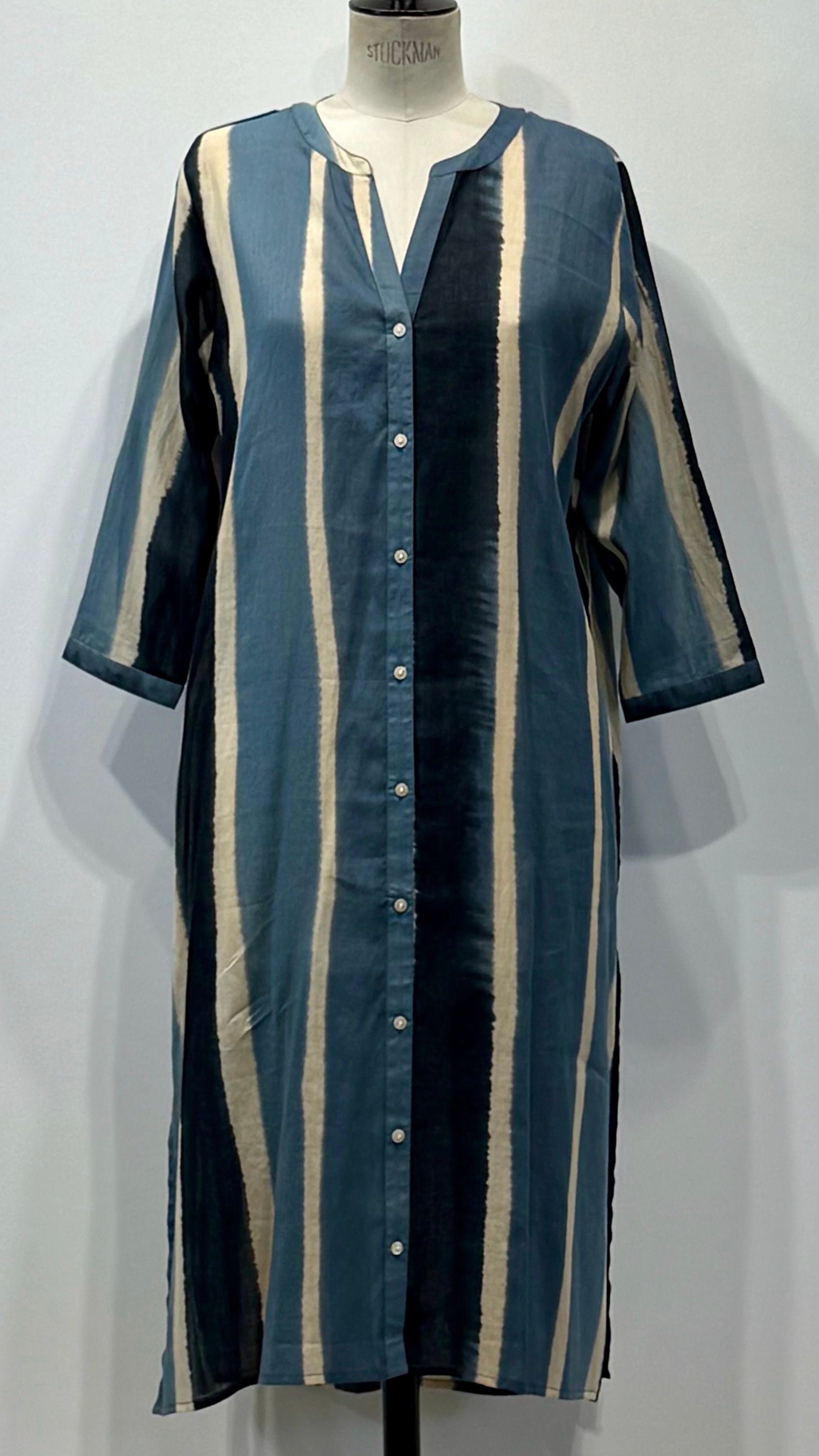 ROBE IMPRIMEE EN COTON GOA GABE#COLOR_507/BLACK