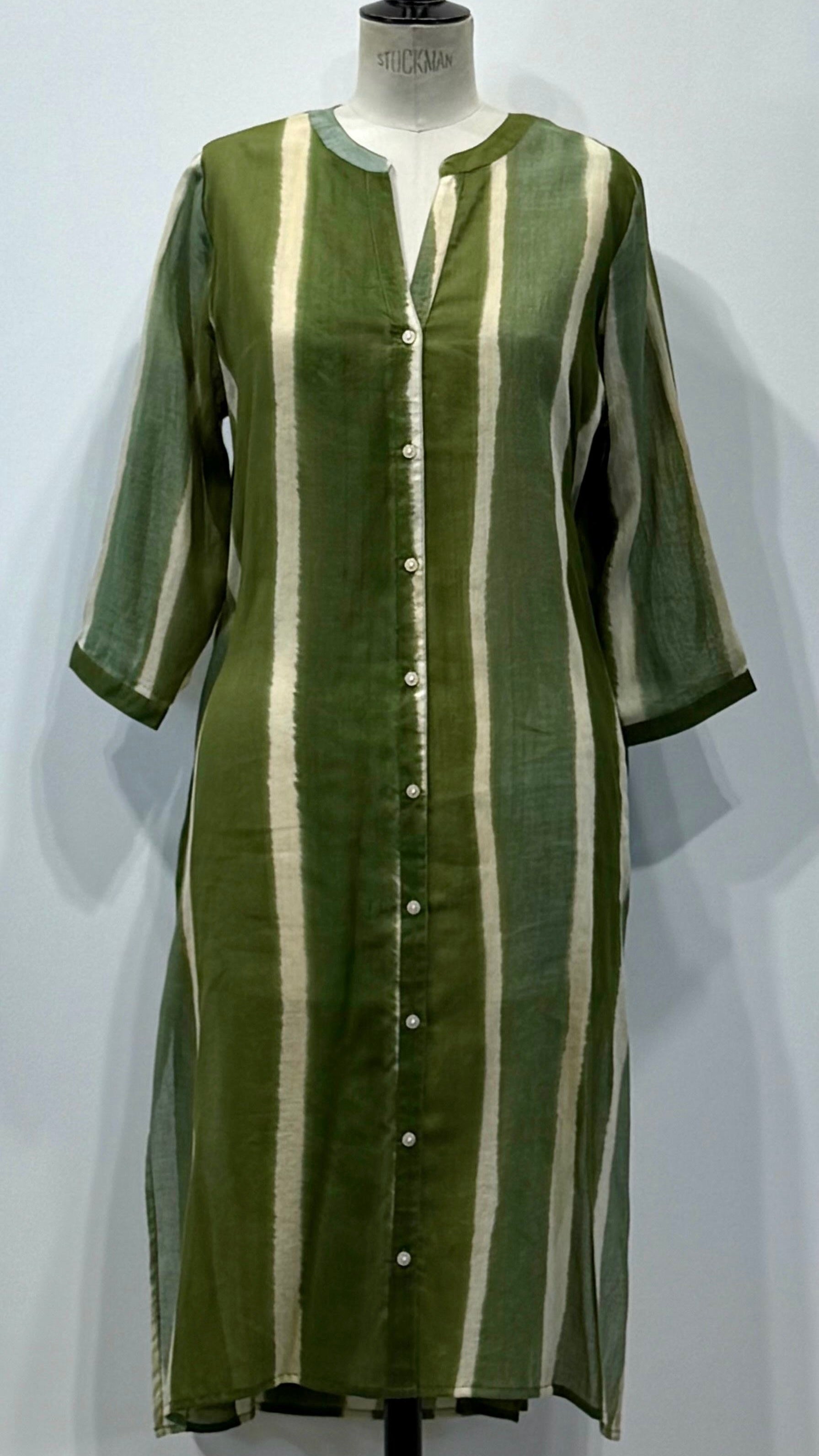 ROBE IMPRIMEE EN COTON GOA GABE#COLOR_507/KAKI