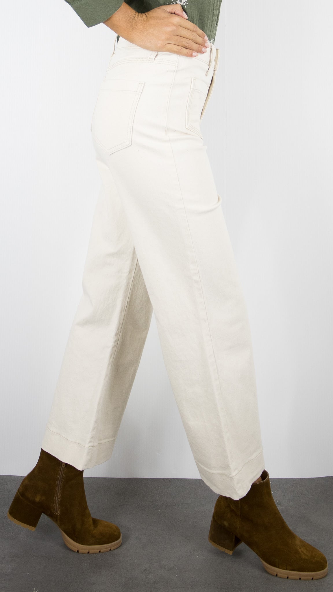 JEANS WIDE EVASE FEMME ORAIJE GASPARETTE#COLOR_NATUREL BEIGE
