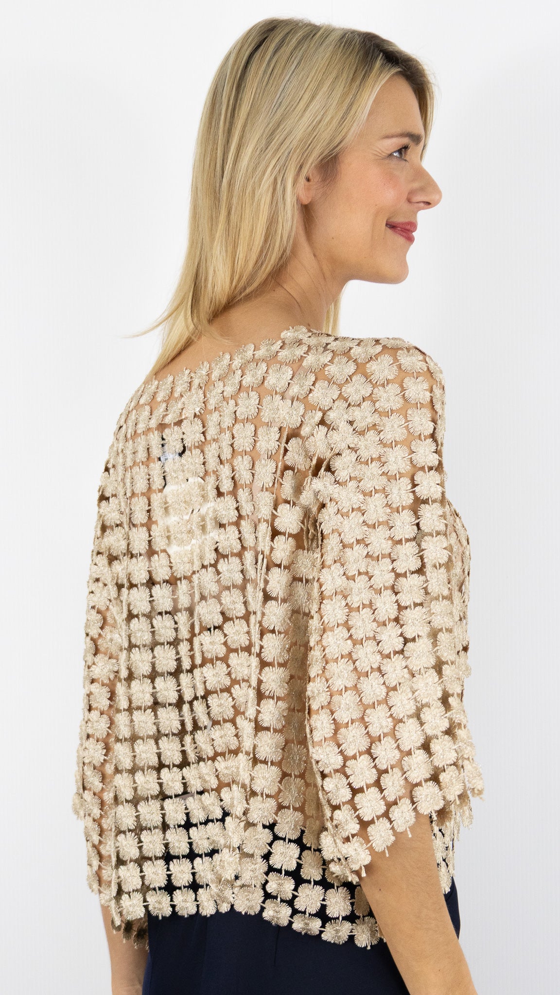 TOP EN CROCHET LAME OR LULUMARY H430#COLOR_GOLD/OR
