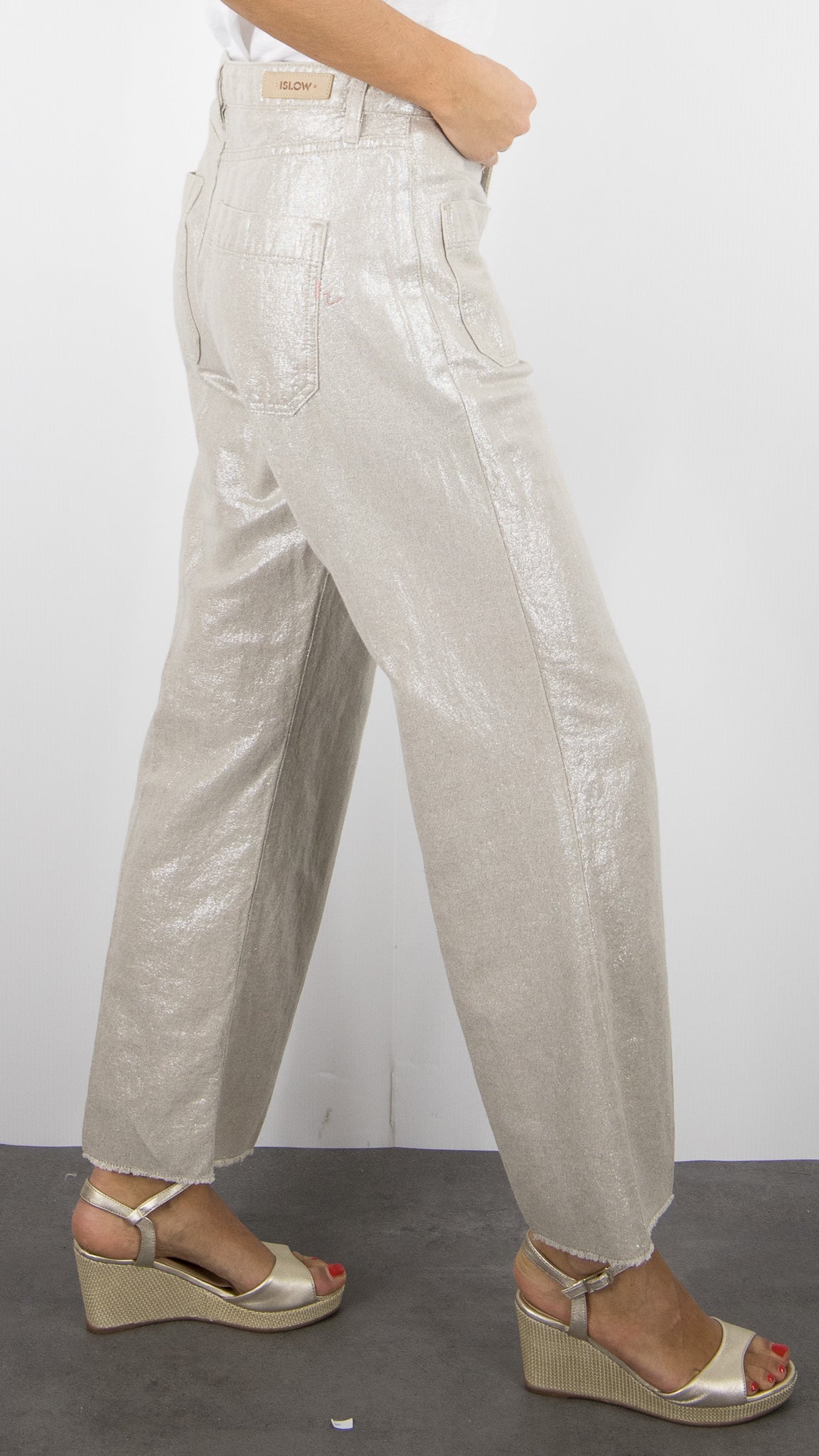 PANTALON 7/8 EN LUREX ISLOW HOPE LUXURY LINEN