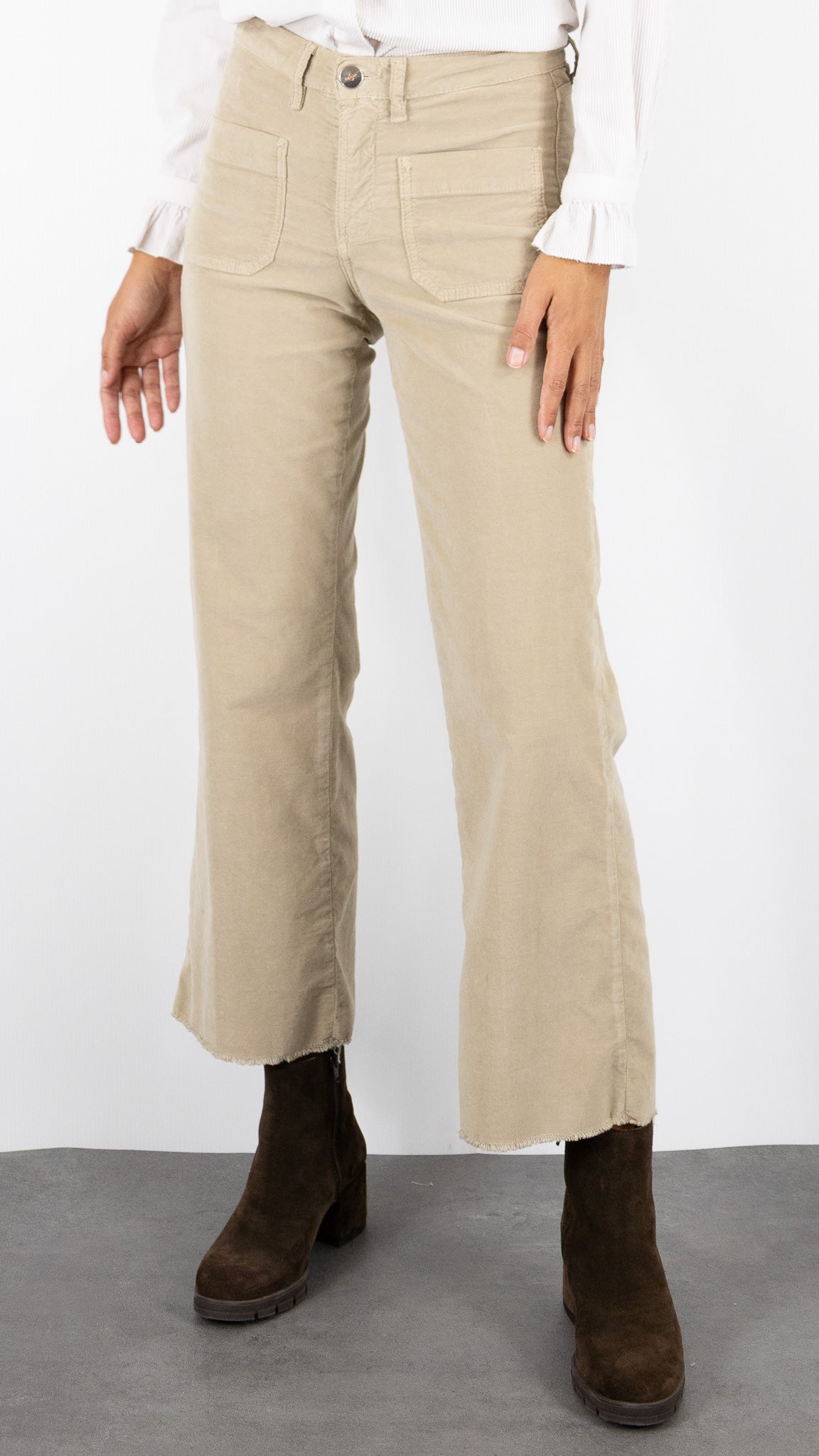 PANTALON DROIT EN VELOURS PALATINE  ISLOW HOPE PALATINE CORD RECALL#COLOR_SAHARA/BEIGE