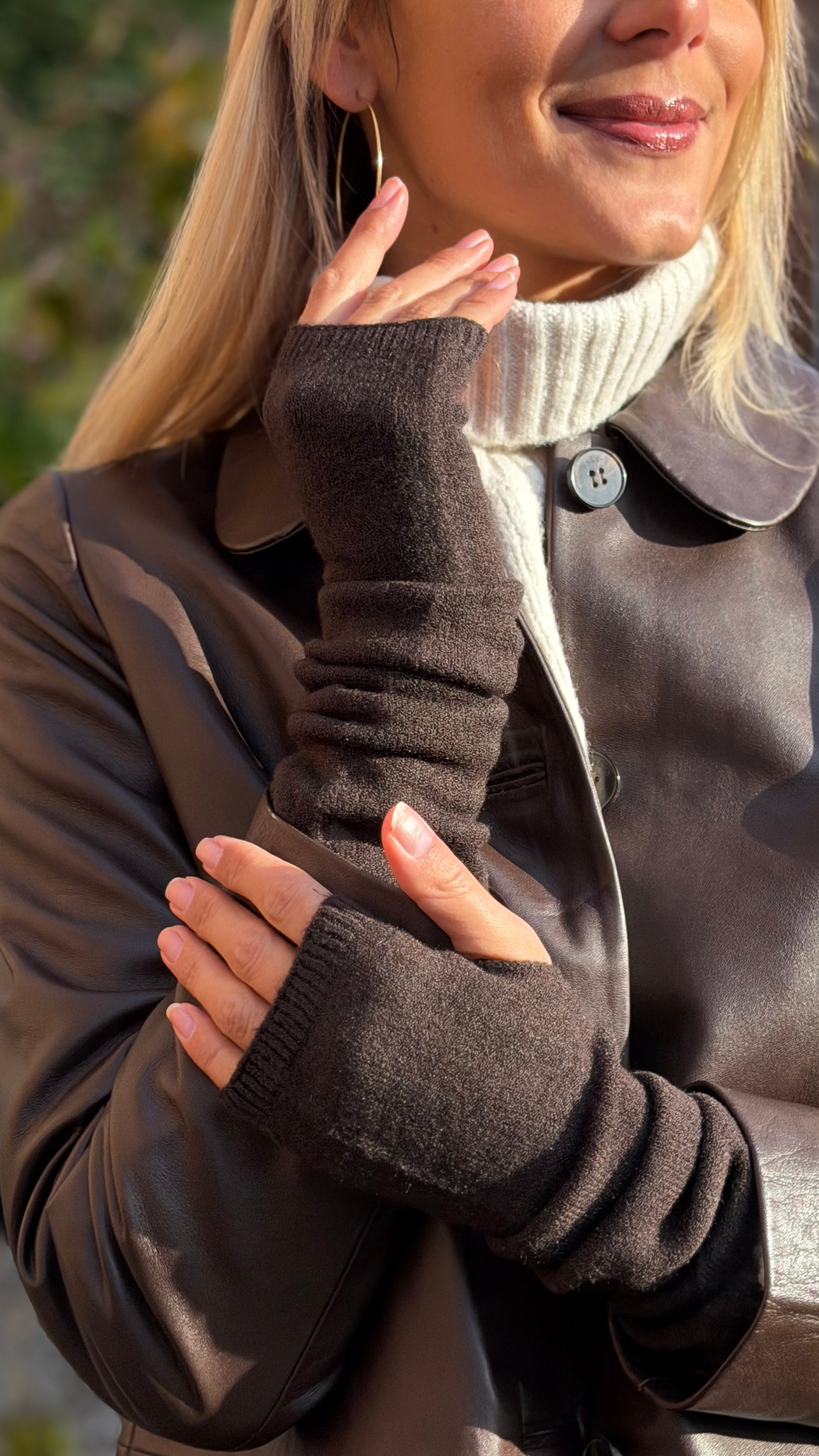 MITAINES LONGUES 21003 MAX ET ENJOY#color_MARRON FONCE