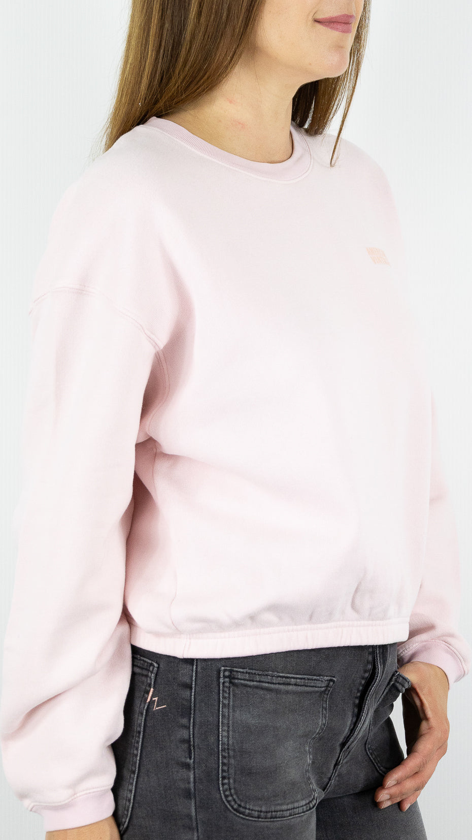 SWEAT EN COTON AMERICAN VINTAGE IZUBIRD#COLOR_CONFISERIE/ROSE